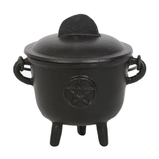 Cast Iron Cauldron with Pentagram