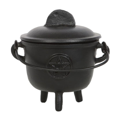 Cast Iron Cauldron with Pentagram