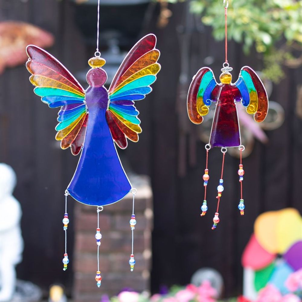 Rainbow Angel Suncatcher 38cm