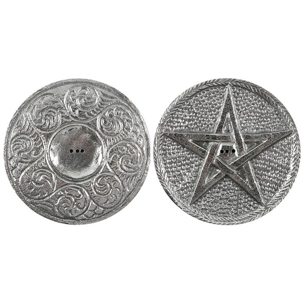 Silver Pentagram Incense Holder