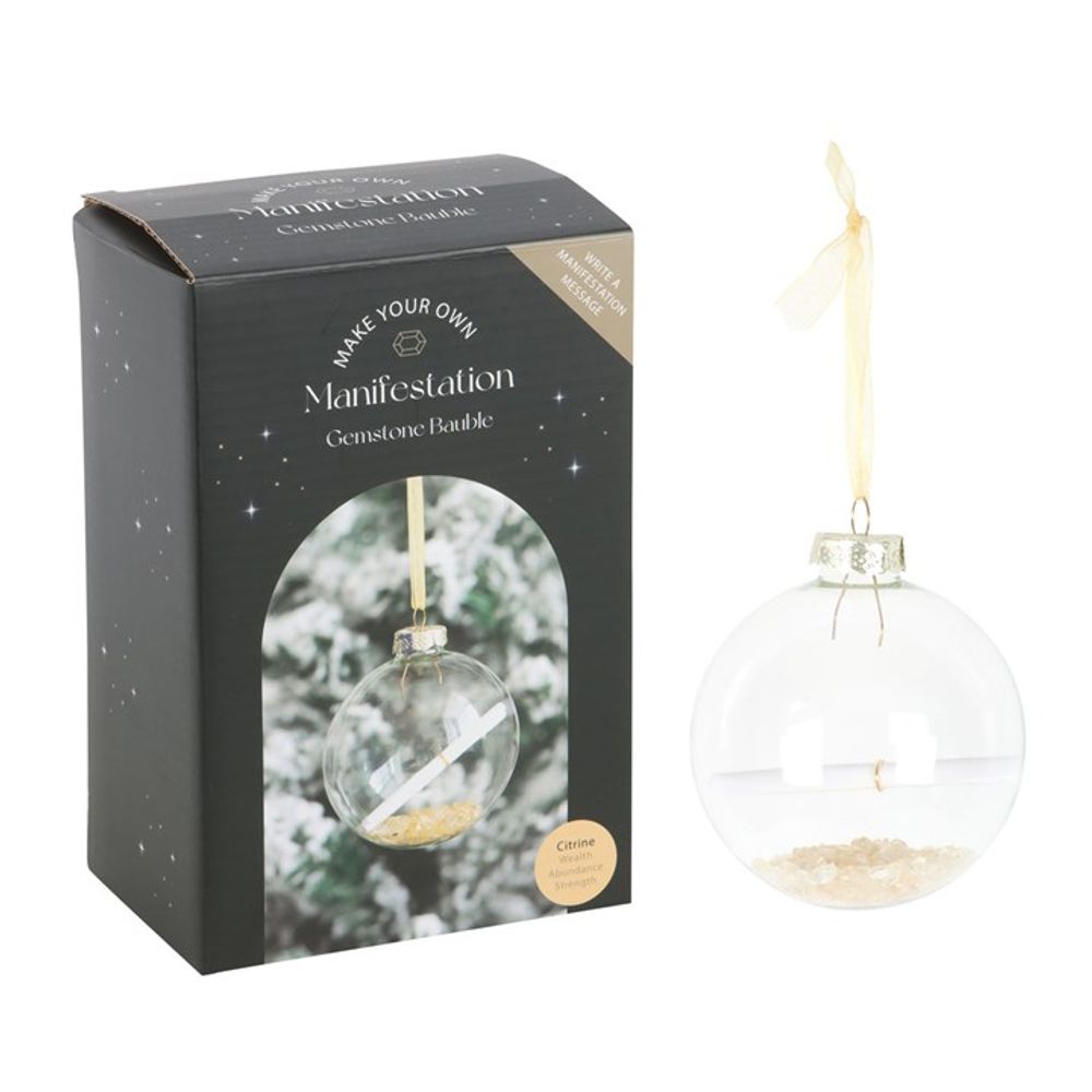 Citrine Manifestation Christmas Bauble Kit