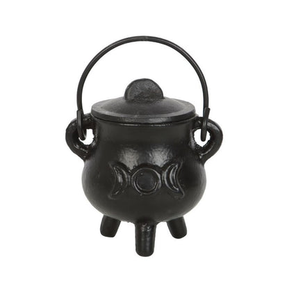 Cast Iron Cauldron with Triple Moon - 7.5cm