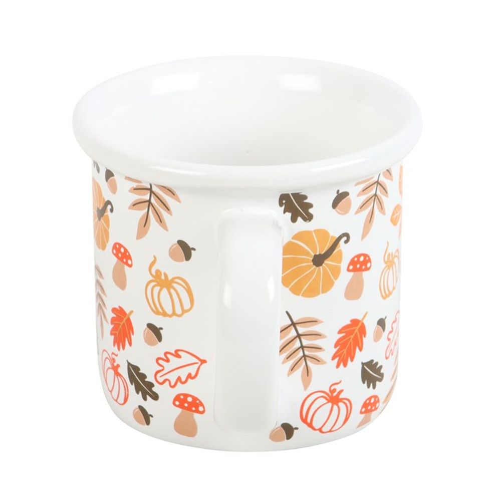 Autumn Leaves and Pumpkins Mug