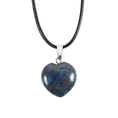 Lapis Lazuli Healing Crystal Heart Necklace