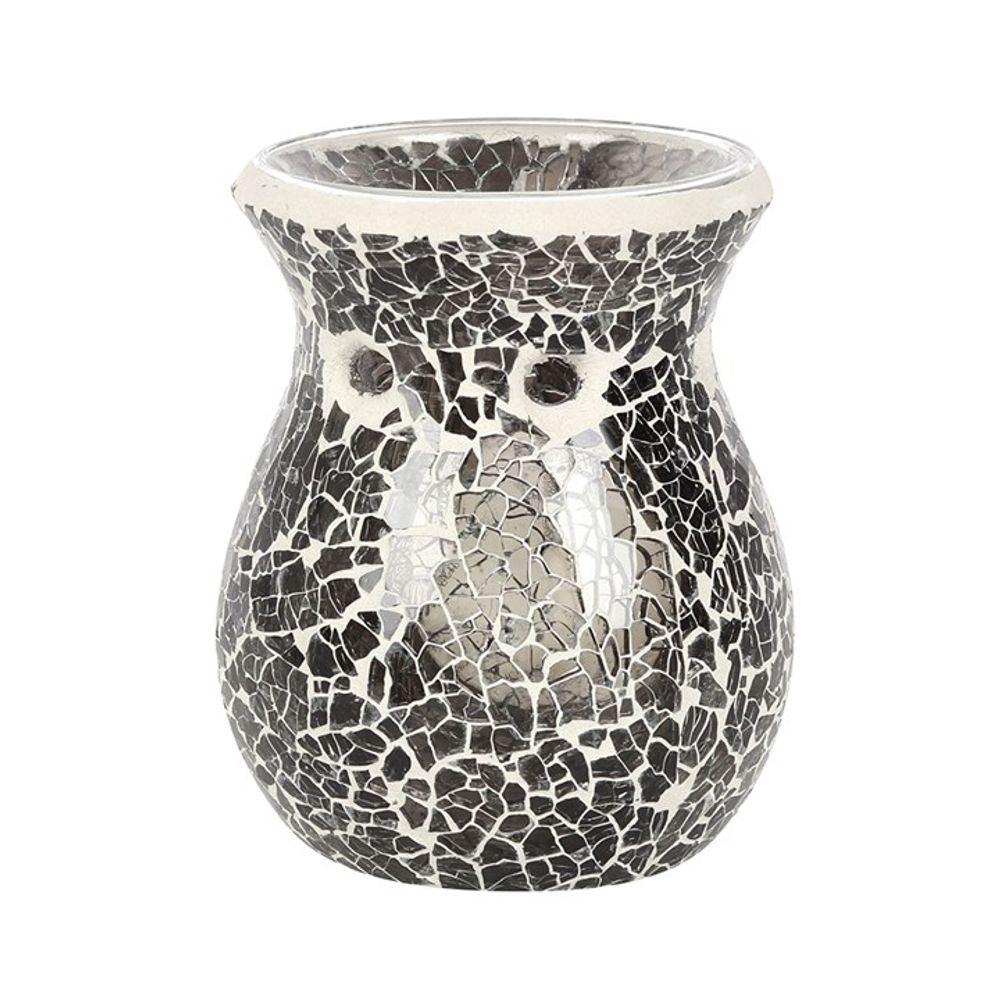 Small Gunmetal Grey Crackle Oil Burner