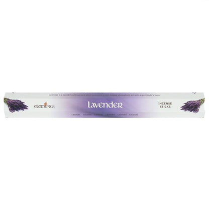 Set of 6 Packets of Elements Lavender Incense Sticks