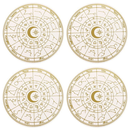 Astrology Wheel Coaster Set