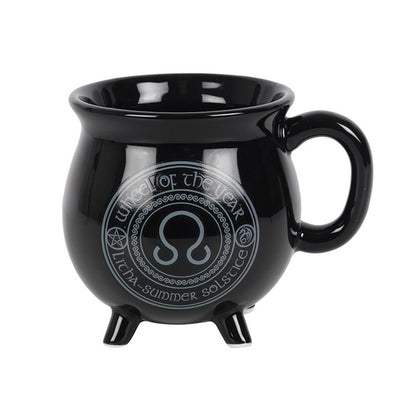 Litha Colour Changing Cauldron Mug by Anne Stokes