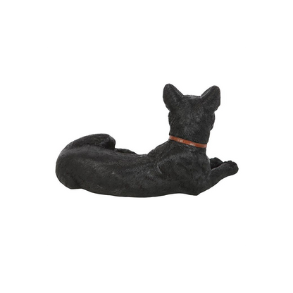 Laying Black Cat Figurine