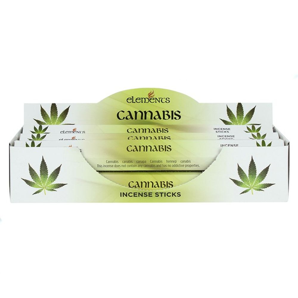 Set of 6 Packets of Elements Cannabis Incense Sticks