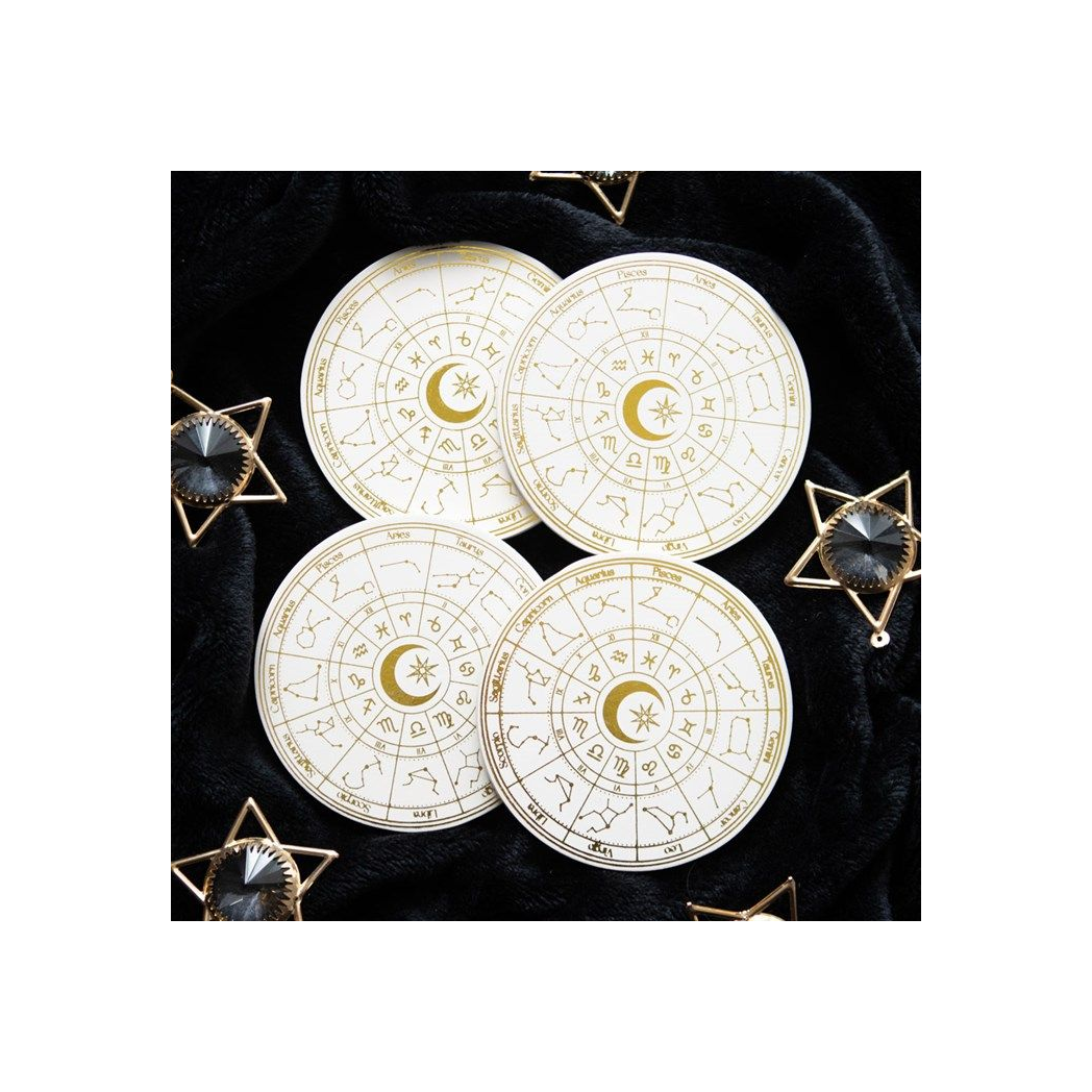 Astrology Wheel Coaster Set