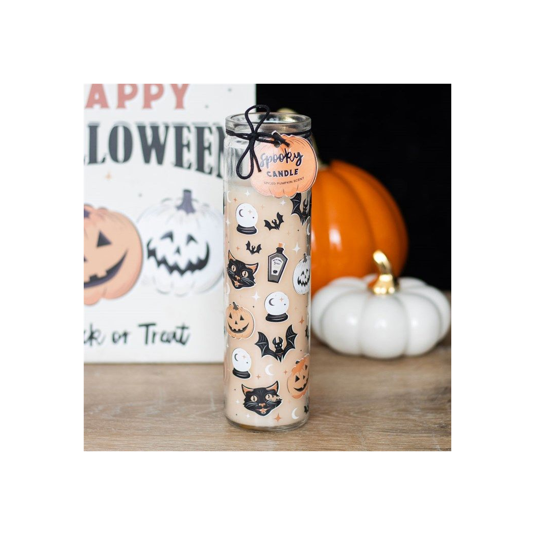 Spooky Spiced Pumpkin Tube Candle