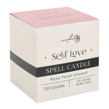 Rose Petal Infused Self Love Spell Candle