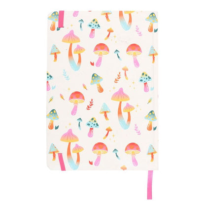 Funky Fungi Mushroom Print A5 Notebook