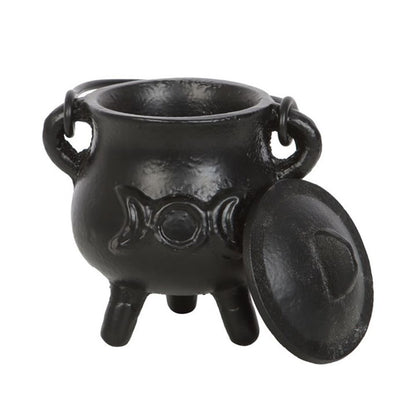 Cast Iron Cauldron with Triple Moon - 7.5cm