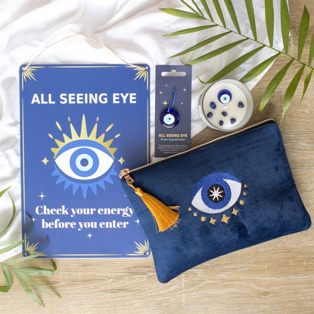 All Seeing Eye Metal Hanging Sign