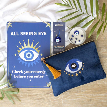 All Seeing Eye Metal Hanging Sign