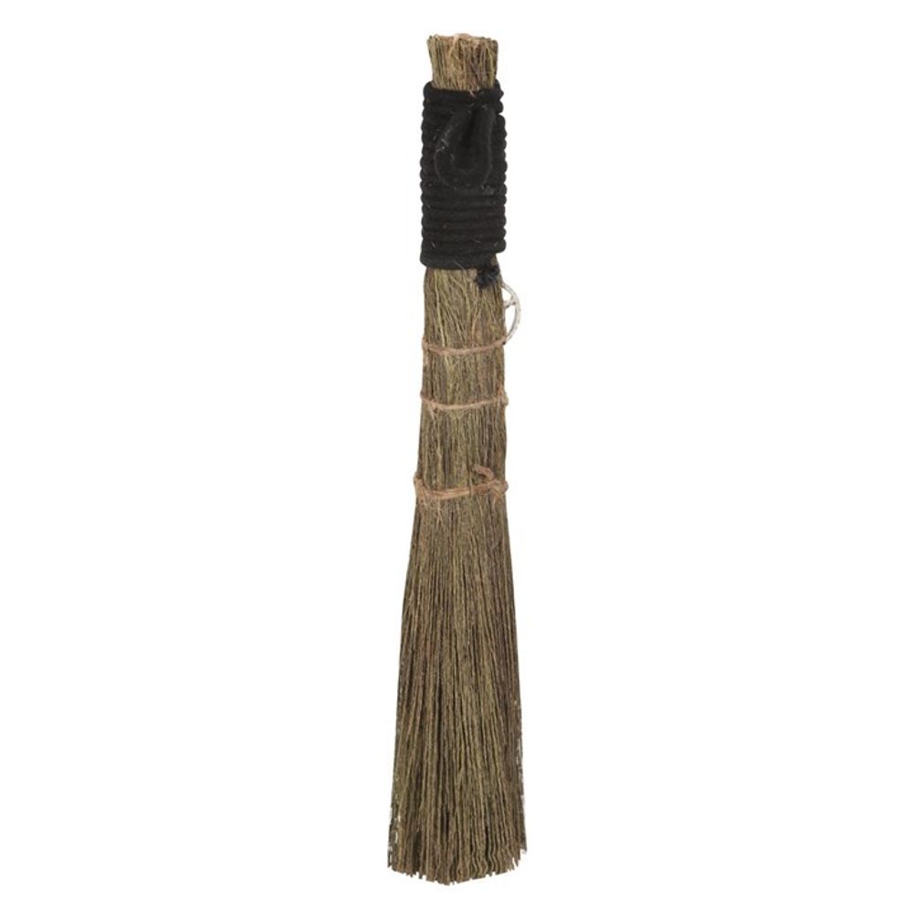 Broom with Pentagram Charm 20cm