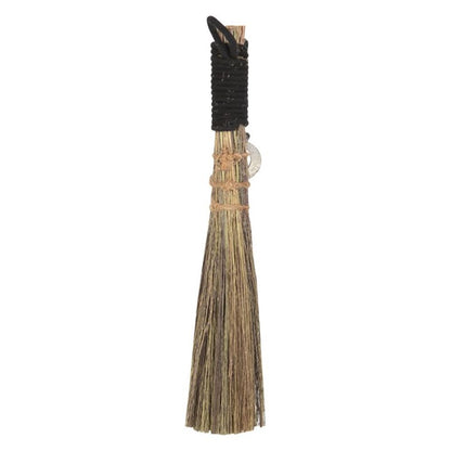 Broom with Crescent Moon Charm -20cm