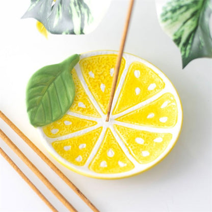 Lemon Slice Incense Stick Holder