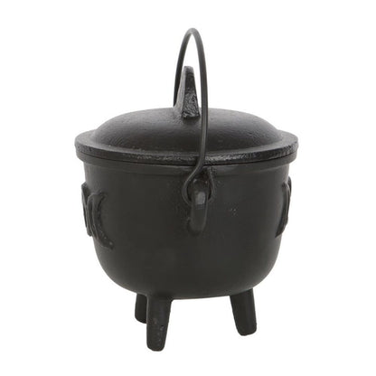 Cast Iron Cauldron with Triple Moon